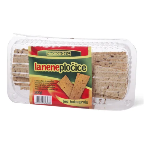 Pločice lanene MACROBIOTIC bez holesterola 200g