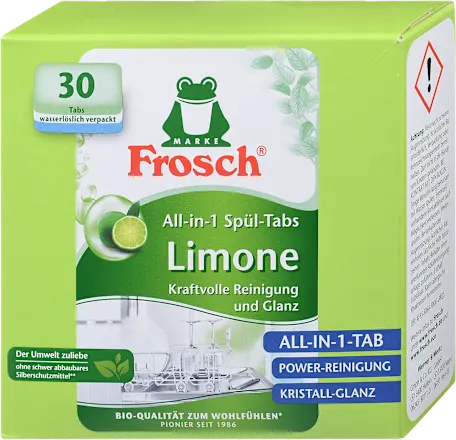 Tablete FROSCH green lemon 30kom