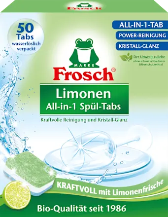Tablete FROSCH green lemon 50kom