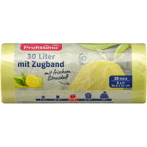 Kesa za smeće PROFISSIMO mirisne  sa ručkama citrus 30l 20kom