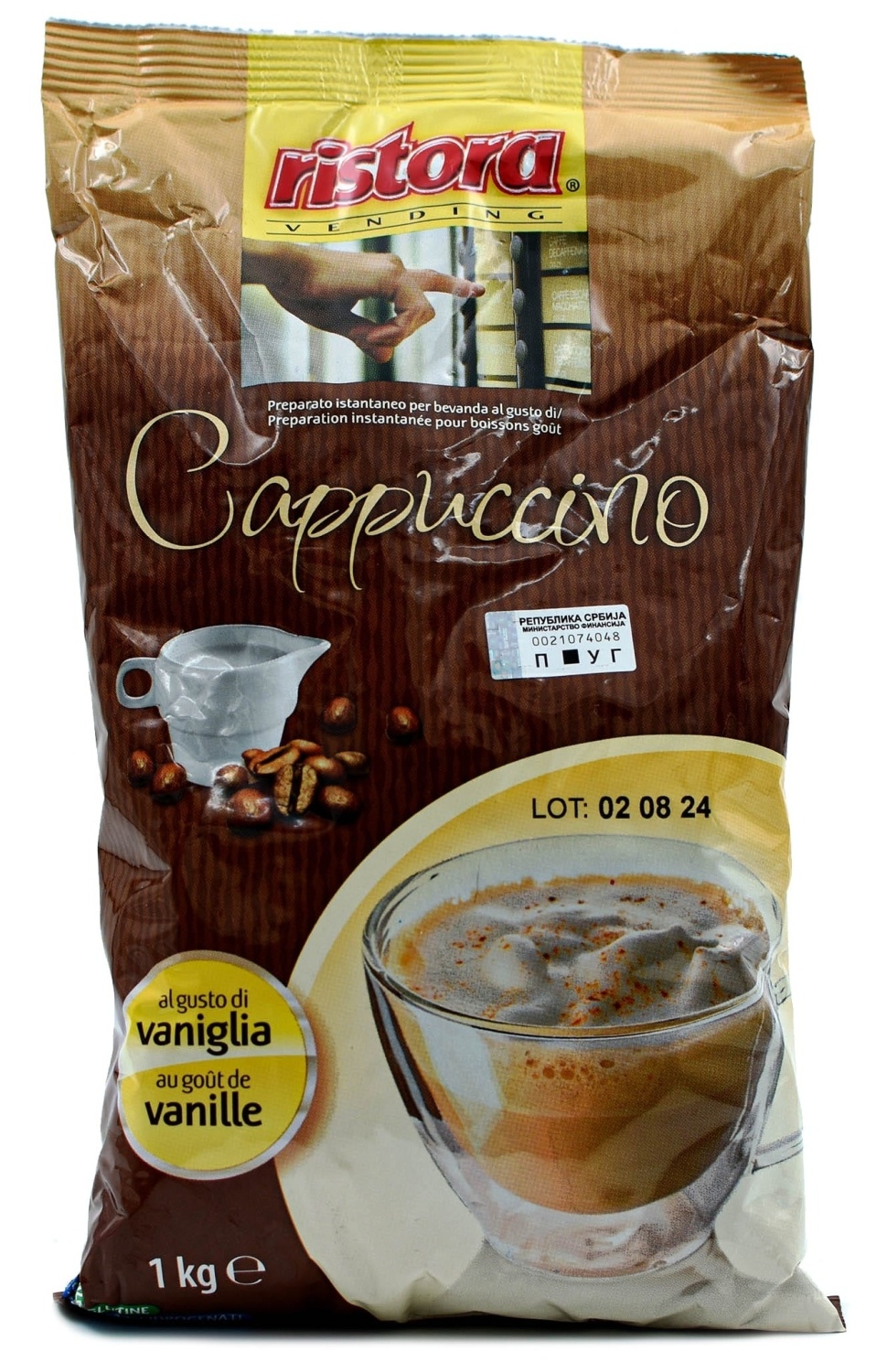 Instant kafa RISTORA Cappuccino vanilla 1kg