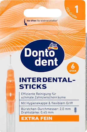 Četkica za zube DONTODENT ISO 1 interdentalne četkice 6kom