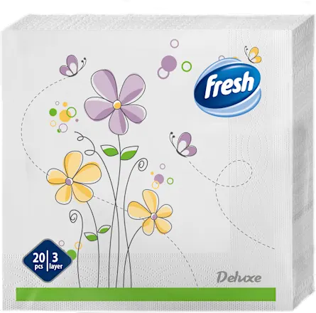Salvete FRESH Deluxe cveće 3sloja 20kom
