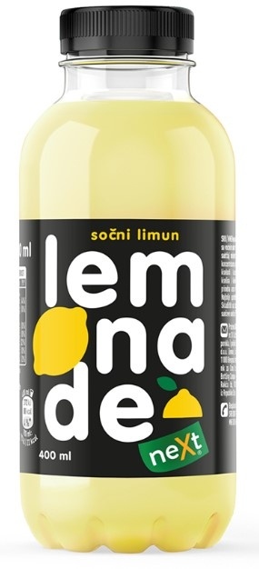 Negazirani sok NEXT Lemonade basic 400ml