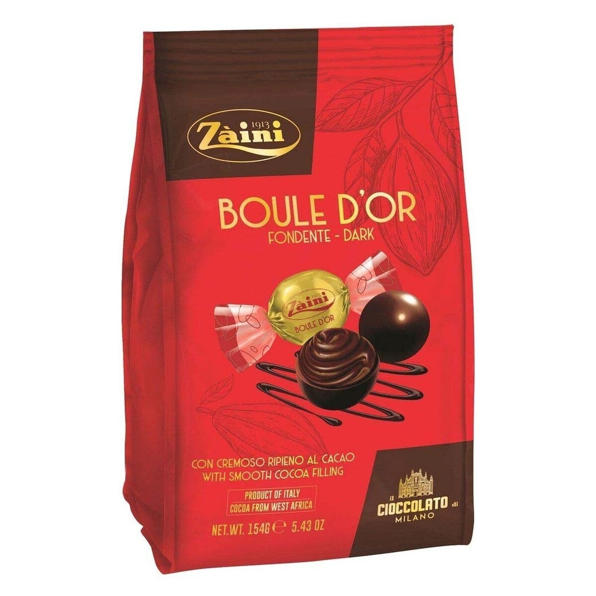 Praline ZAINI Boule d'or dark 154g