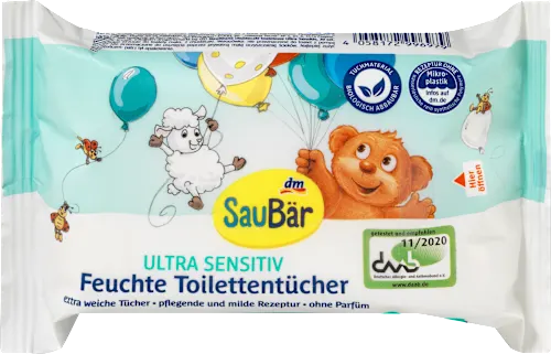 Toalet papir SAUBAR vlažni ultra sensitive dečiji 20kom
