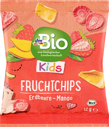 Dečija hrana DM BIO liofilizovane jagode i mango 3g+ 12g