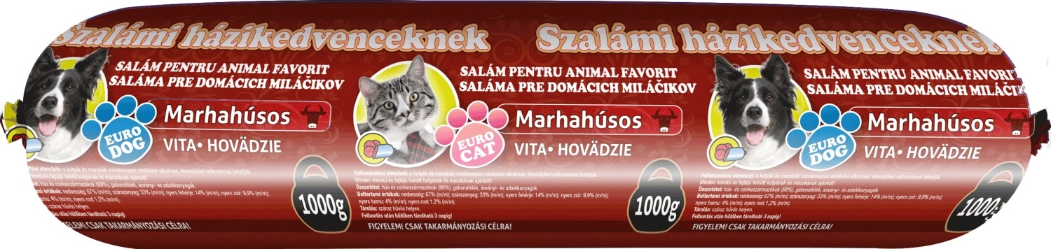 Hrana za pse i mačke EURO DOG Govedina 1kg