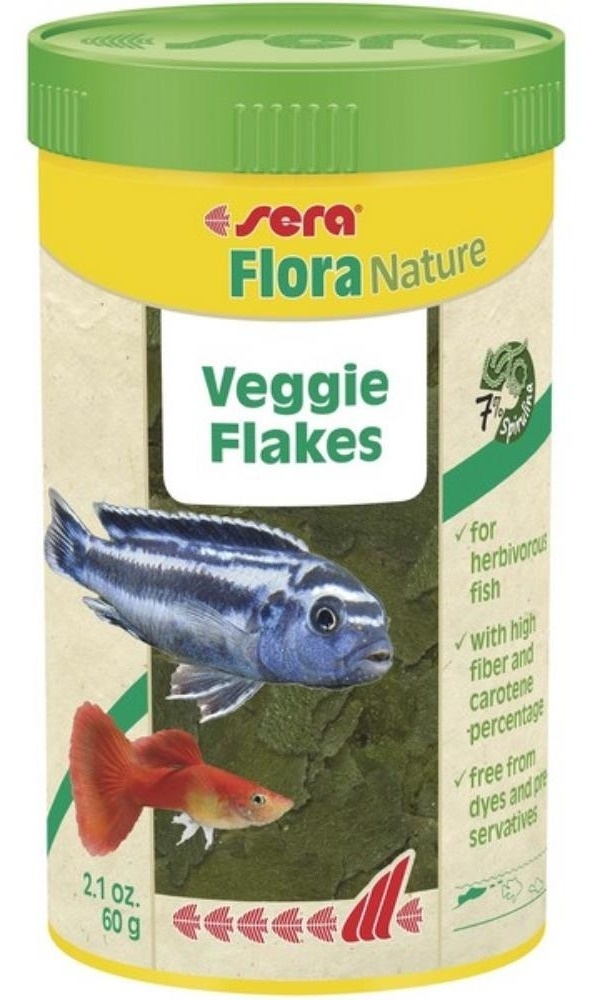SERA Flora nature veggie hrana za ribice biljojede 100ml
