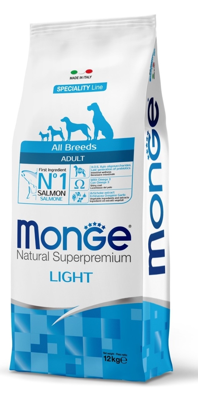 Hrana za pse MONGE All breeds adult light  losos 12kg
