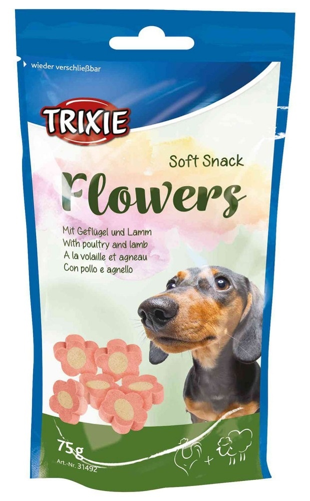 Poslastice za pse TRIXIE Flowers jagnjetina i piletina 75g