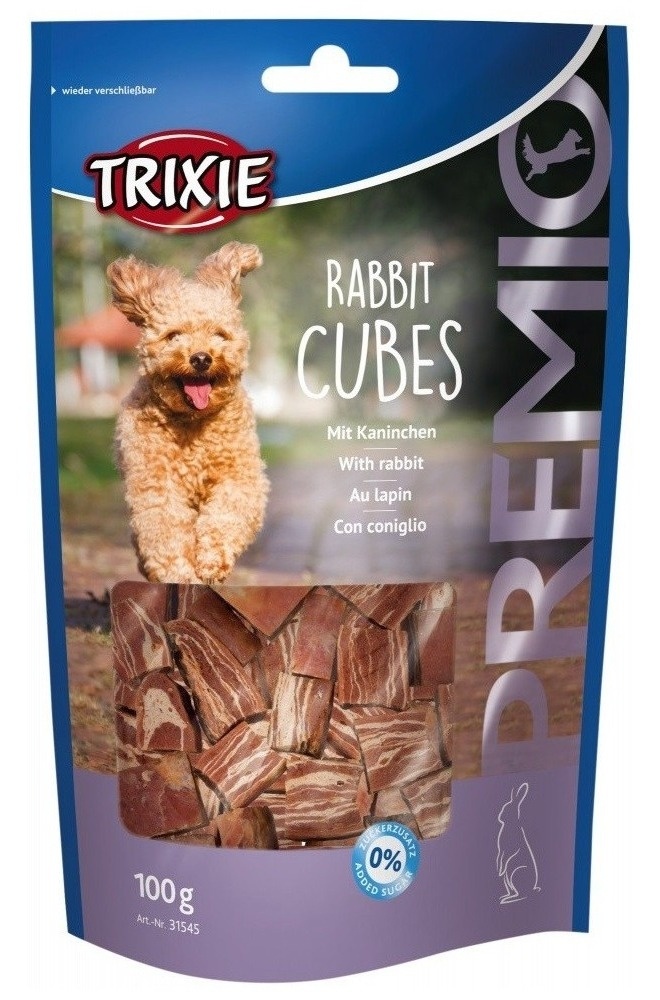 Poslastice za pse TRIXIE Premio kockice sa zečetinom za pse 100g