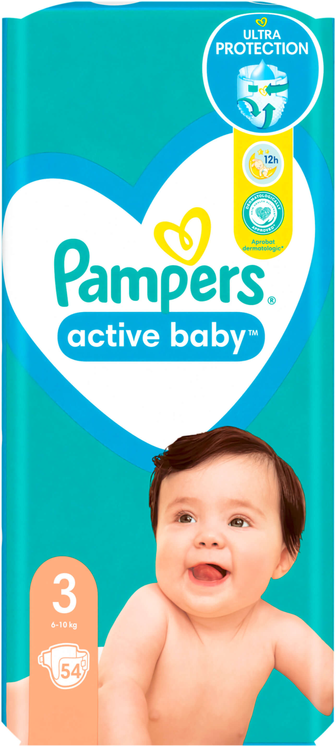 Pelene za bebe PAMPERS  active baby 3 54kom