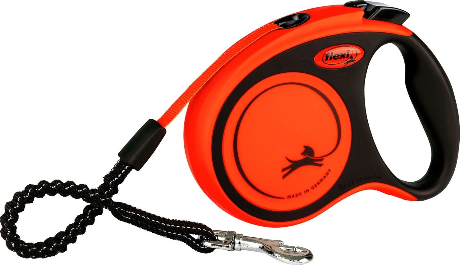 FLEXI Xtreme povodac za pse M 5m crno-narandžasti