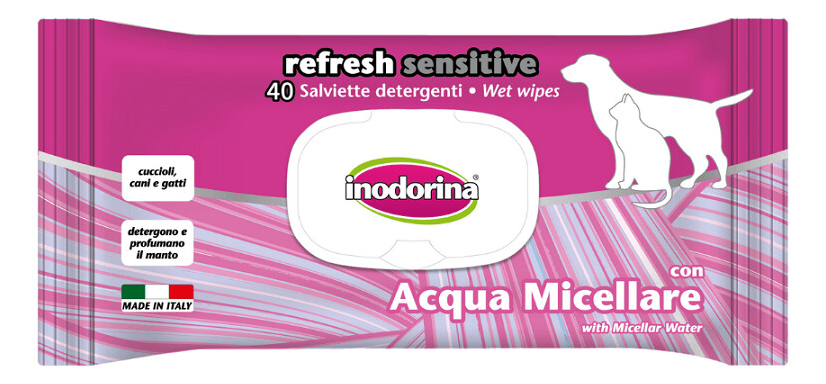 INODORINA Sensitive aqua water vlažne maramice 40kom