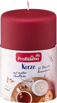 Mirisna sveća PROFISSIMO mat bordo 120/80 1kom