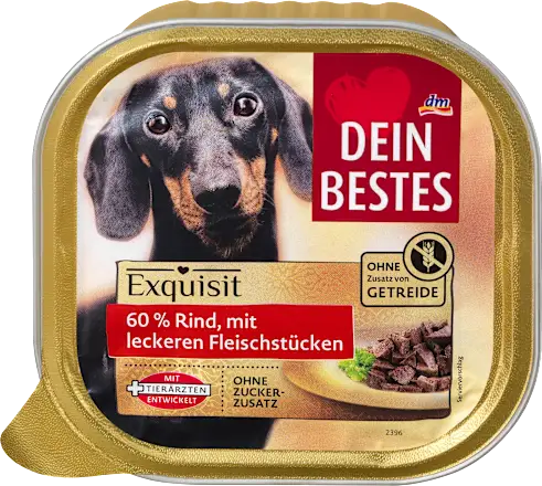 Hrana za pse DEIN BESTES Exquisit  60% govedina 300g