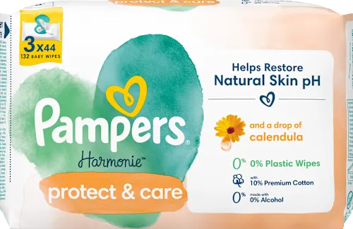 Vlažne maramice PAMPERS baby calendula 3x44kom