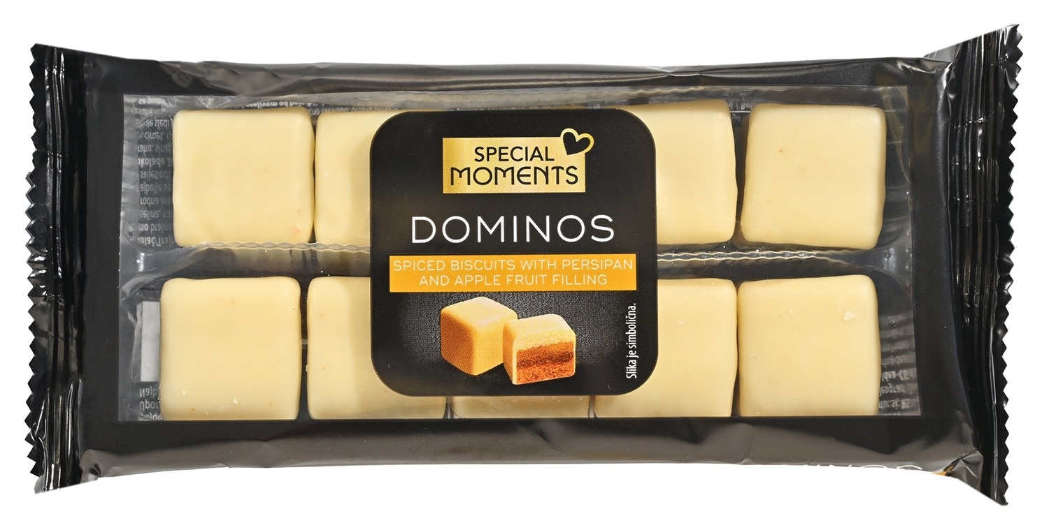 Dominos SPECIAL MOMENTS u beloj čokoladi 125g