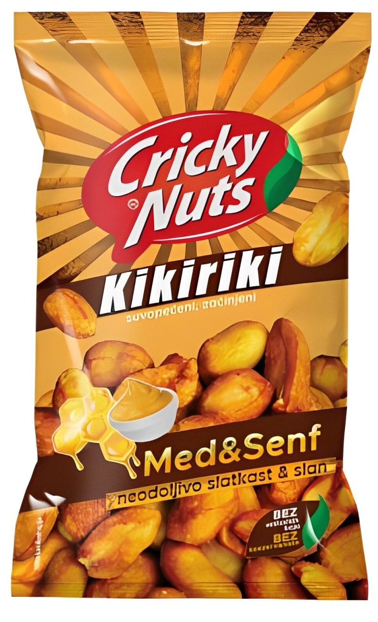 Kikiriki CRICKY med i senf 150g