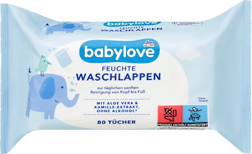 Vlažne krpice BABYLOVE za bebe 80kom