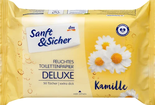 Toalet papir SANFT&SICHER vlažni deluxe kamilica 50kom