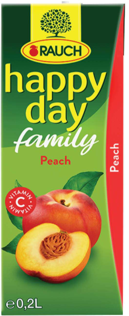 Negazirani sok HAPPY DAY Family breskva 200ml