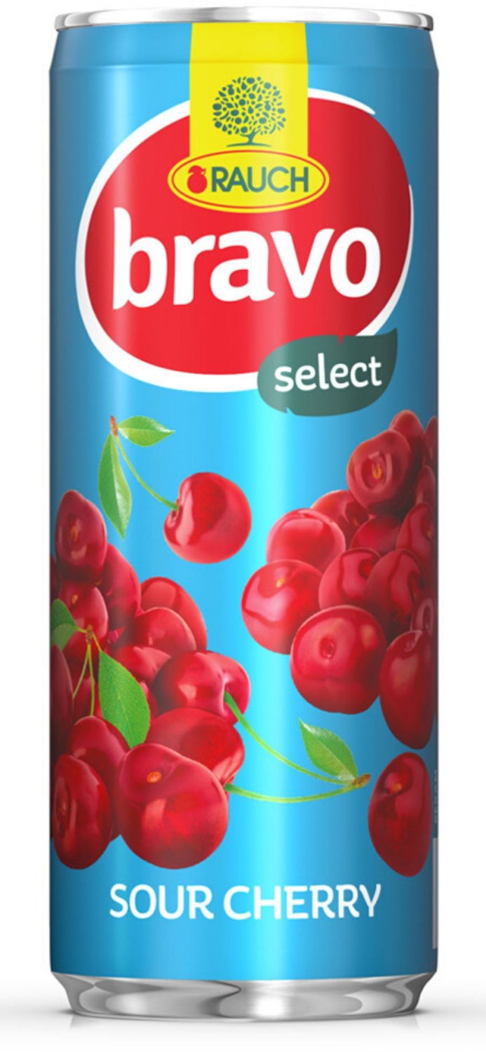 Negazirani sok RAUCH Bravo select sour cherry 250ml