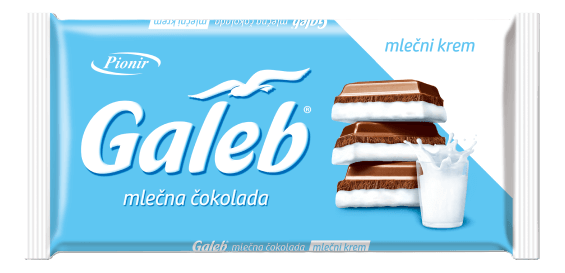 Čokolada  GALEB sa mlečnim filom 100g