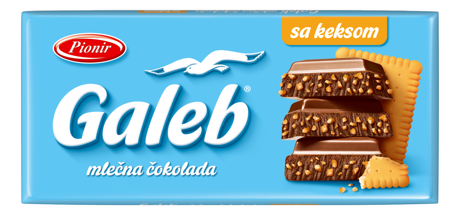 Čokolada  GALEB sa keksom 170g