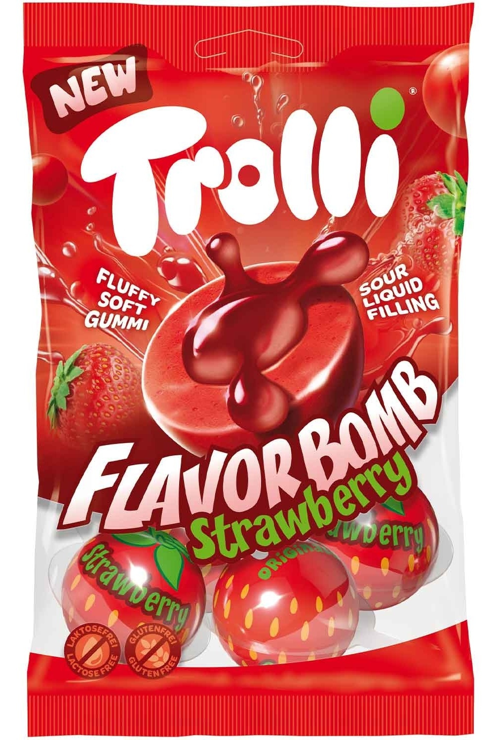 Gumene bombone TROLLI flavor jagoda 75g