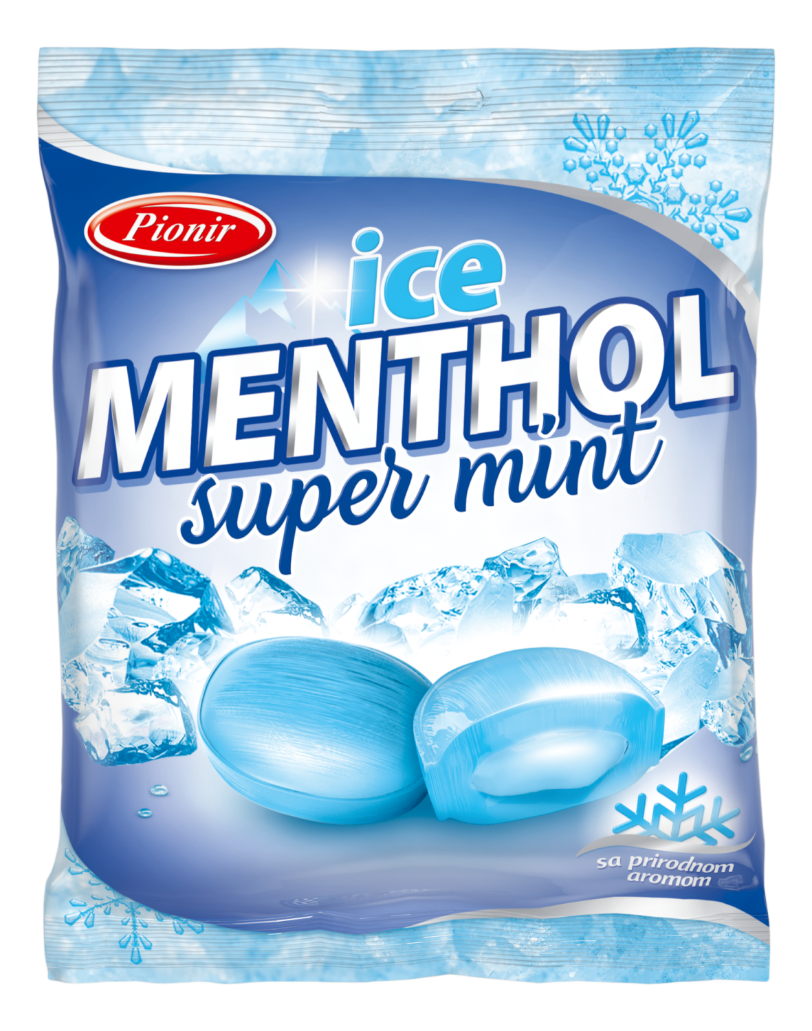 Bombone PIONIR ice menthol super mint 100g