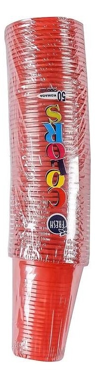 Plastične čaše FRESH 200ml 50kom crvene