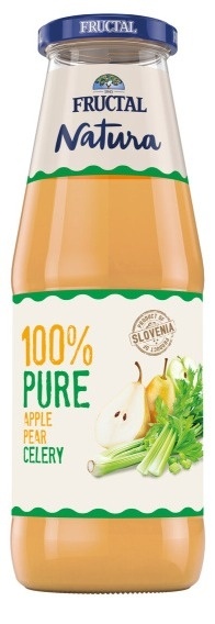 Negazirani sok FRUCTAL Natura celer i kruška 100% 700ml