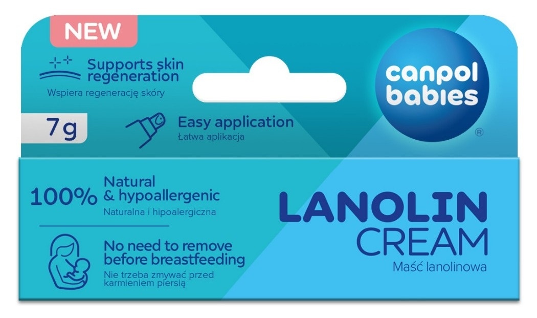 Krema za negu i zaštitu bradavica 	CANPOL BABIES Lanolin 7g