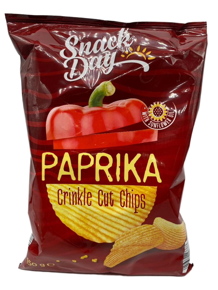 Čips SNACK DAY rebrasti paprika 150g