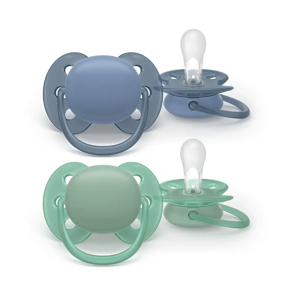 AVENT varalica Soft (6-18m) plava i zelena 2kom