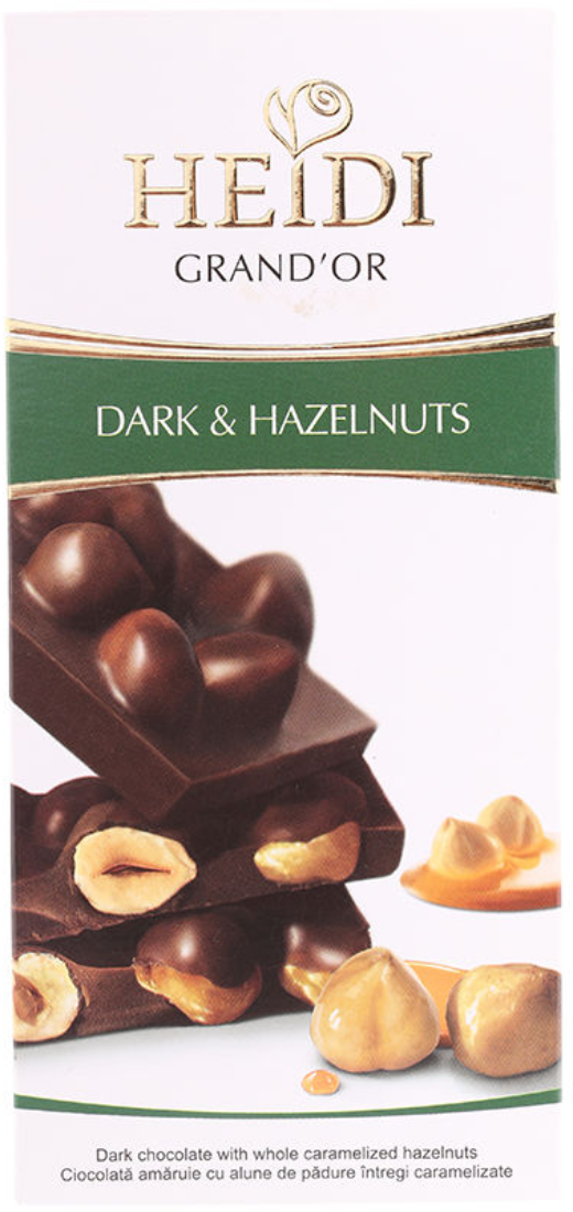 Čokolada HEIDI dark & hazelnuts 100g