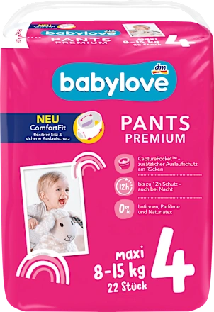 Pelene za bebe BABYLOVE  pants premium 4 maxi 22kom