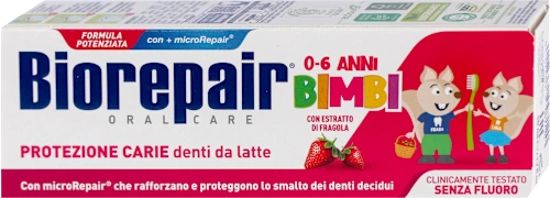 Pasta za zube BIOREPAIR Kids jagoda 0-6g 50ml