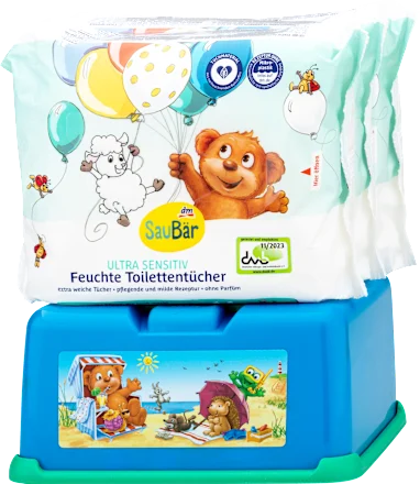 Toalet papir SAUBAR vlažni ultra sensitive dečiji kutija 60kom