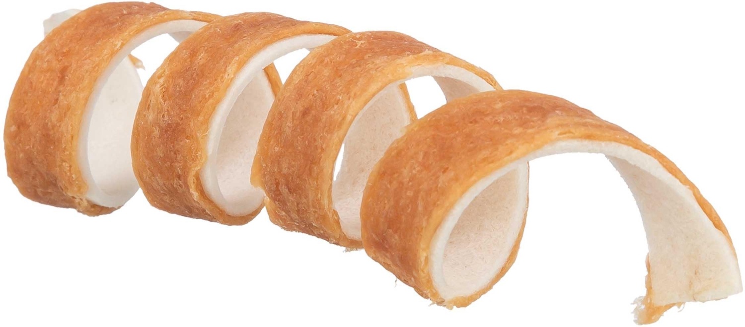 Poslastice za pse TRIXIE Denta fun spirala pačetina za pse 12cm