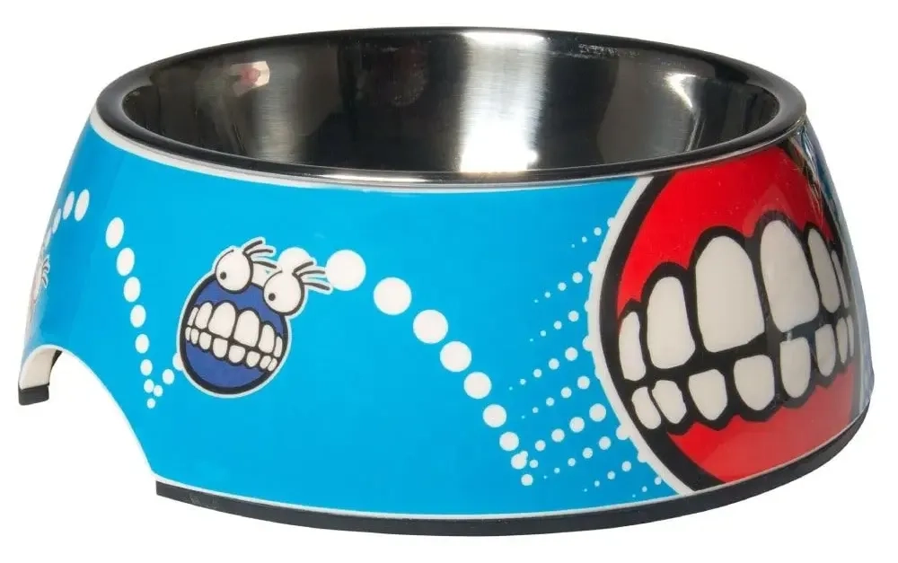 Činija za pse ROGZ Bubble bowlz S comic plava