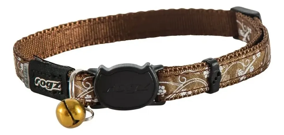 ROGZ SilkyCat ogrlica za mačke 20-31cm bronze