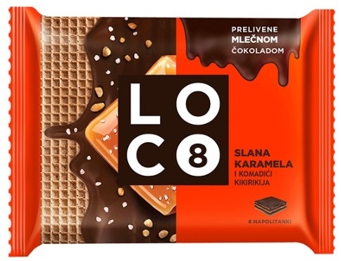 Napolitanka LOCO slana karamela 115g