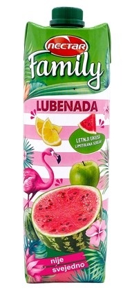 Negazirani sok NECTAR Family lubenada 1l