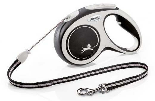 FLEXI Comfort cord povodac za pse M 5m crni