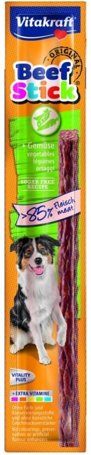 Poslastice za pse VITAKRAFT Beef Stick povrće 12g