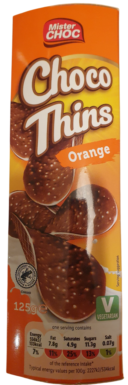 Čips MISTER CHOC čokoladni 125g