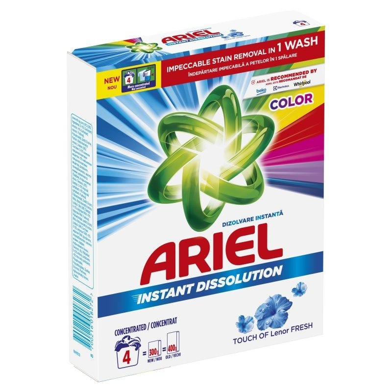 Deterdžent za pranje veša ARIEL Touch of lenor praškasti 4 pranja (300g)